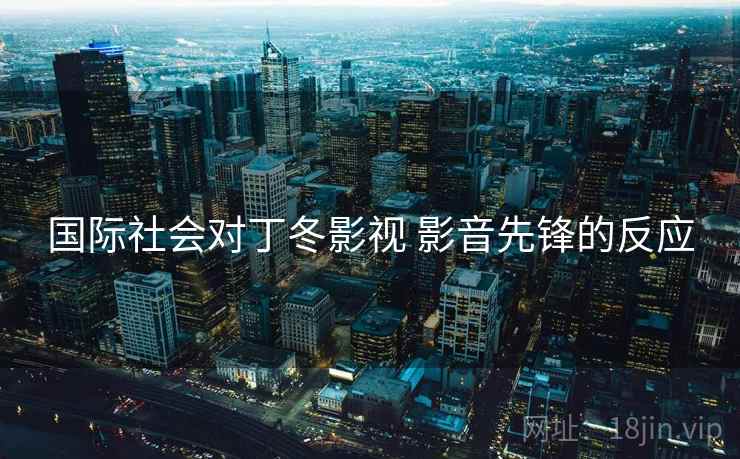 国际社会对丁冬影视 影音先锋的反应  第2张